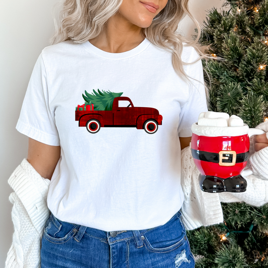 Vintage Christmas Truck T-Shirt Bella Canvas T-shirt