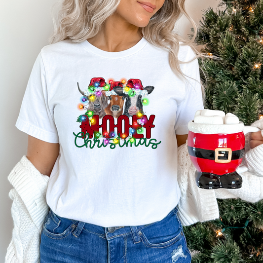 Mooey Cow Christmas Bella Canvas T-shirt