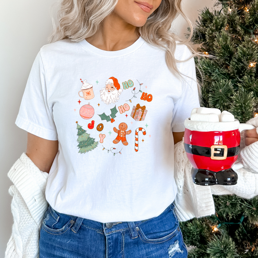 Christmas Doodle Bella Canvas T-Shirt