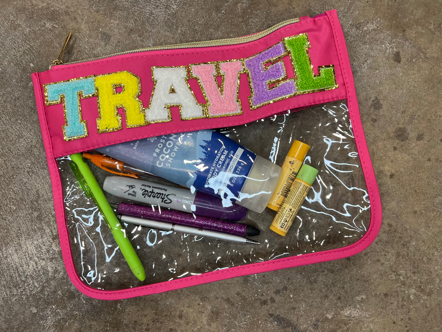 Chenille Patch Travel And Snack Bags