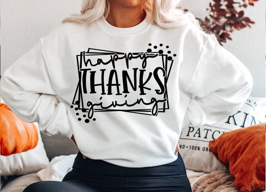 Happy Thanksgiving Gildan Sweatshirt