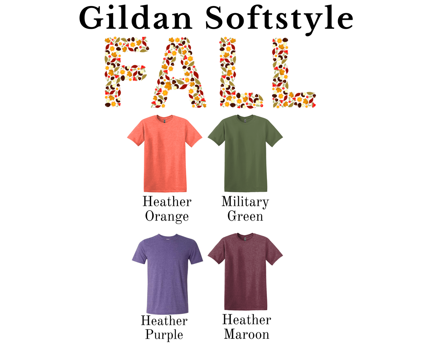 Spooky Vibes Checker Gildan Softstyle T-shirt