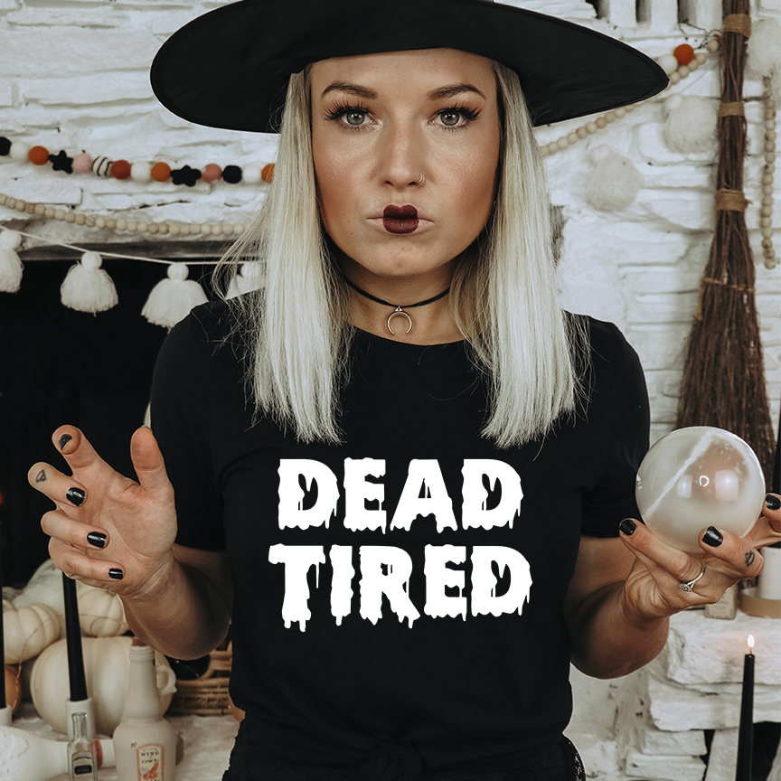 Dead Tired Gildan Softstyle T-shirt or Sweatshirt