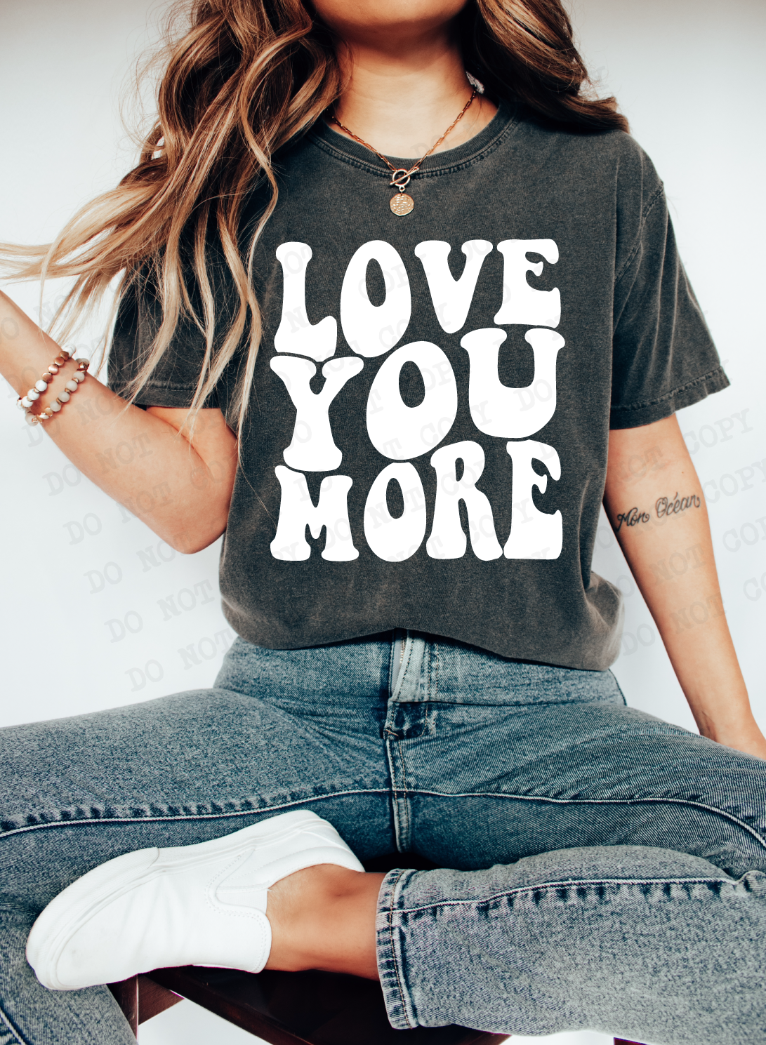 Love You More Retro Comfort Colors T-shirt