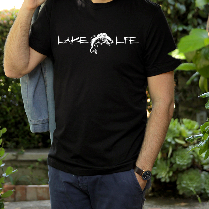Lake Life Fishing Gildan Soft Style T-shirt