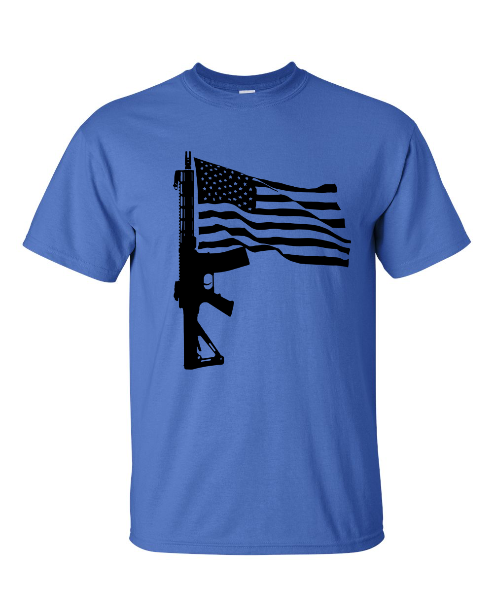Mens Rifle Flag Gildan T-shirt