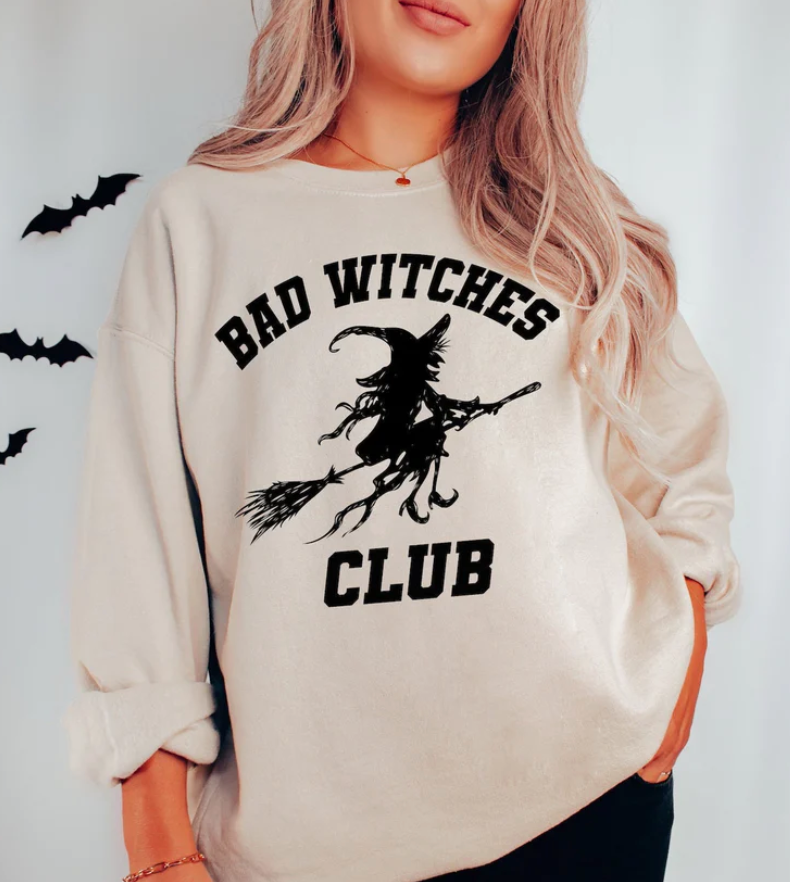 Bad Witches Club Gildan Softstyle T-shirt or Sweatshirt