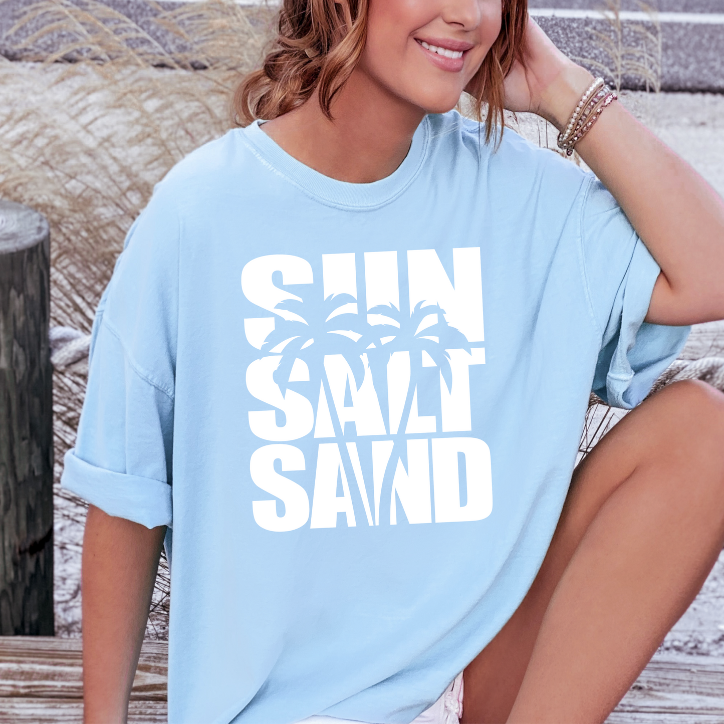 Sun Salt Sand Palm Tree