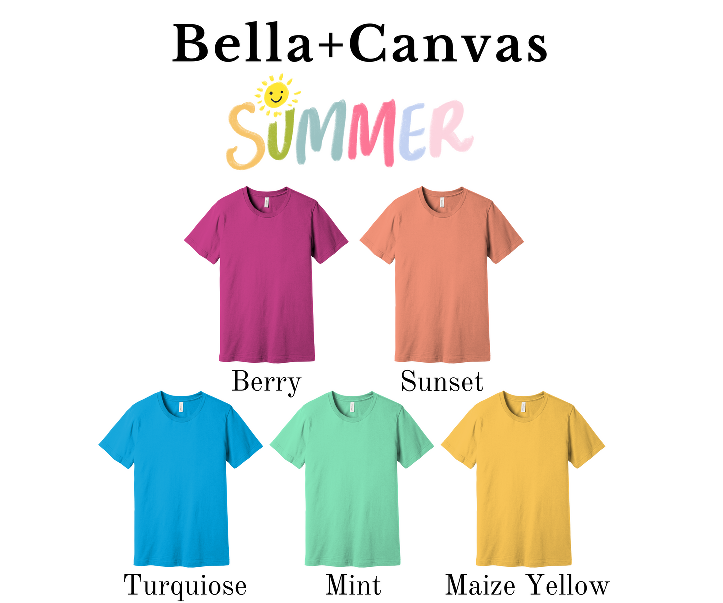 Summer Vibes Bella Canvas T-shirt