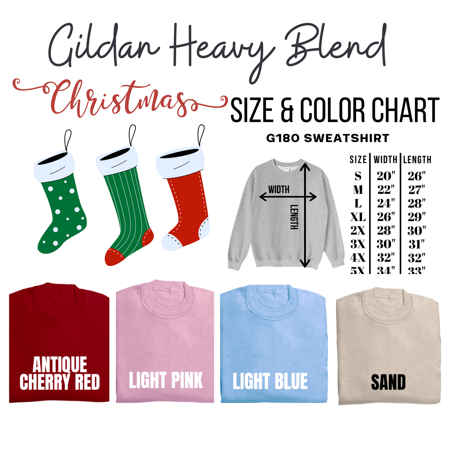 Christmas Typography Gildan Heavy Blend Sweatshirt