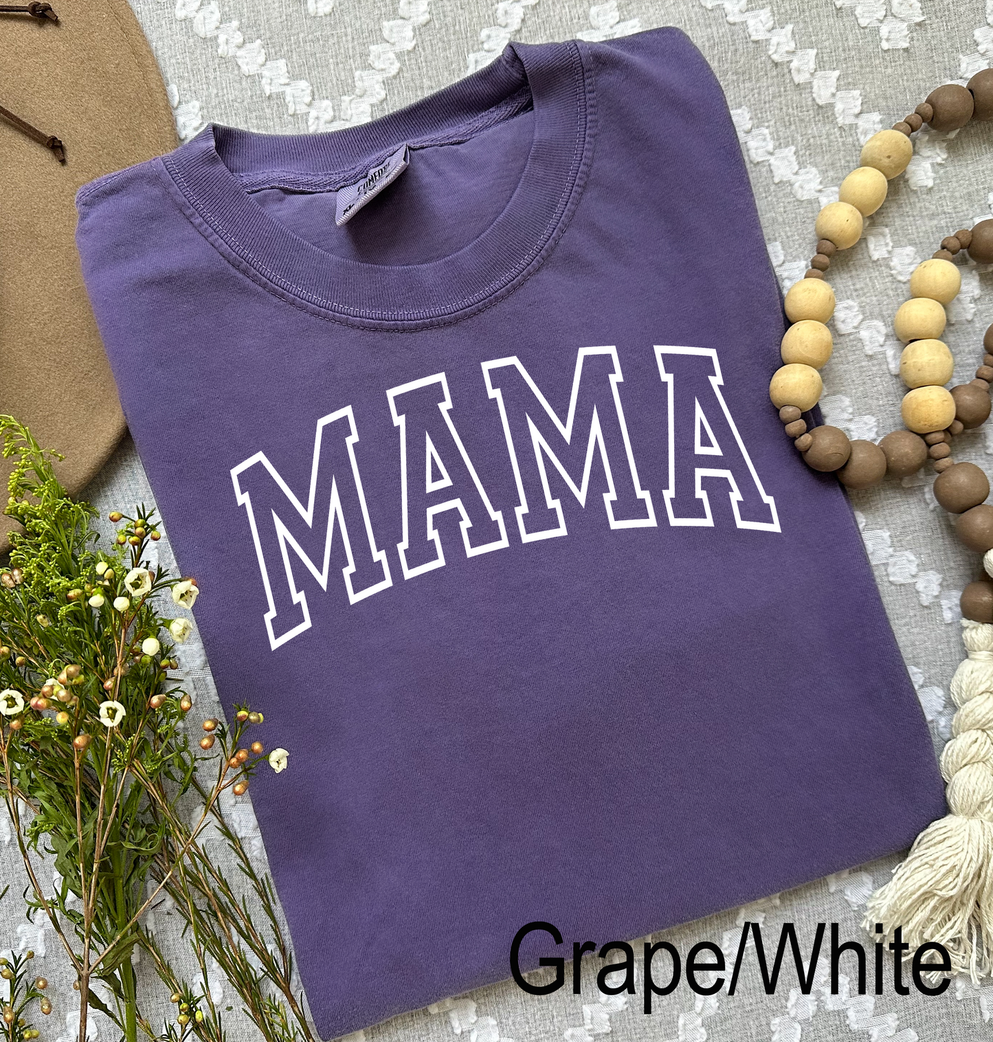 PUFF Mama Comfort Colors Grape T-Shirt