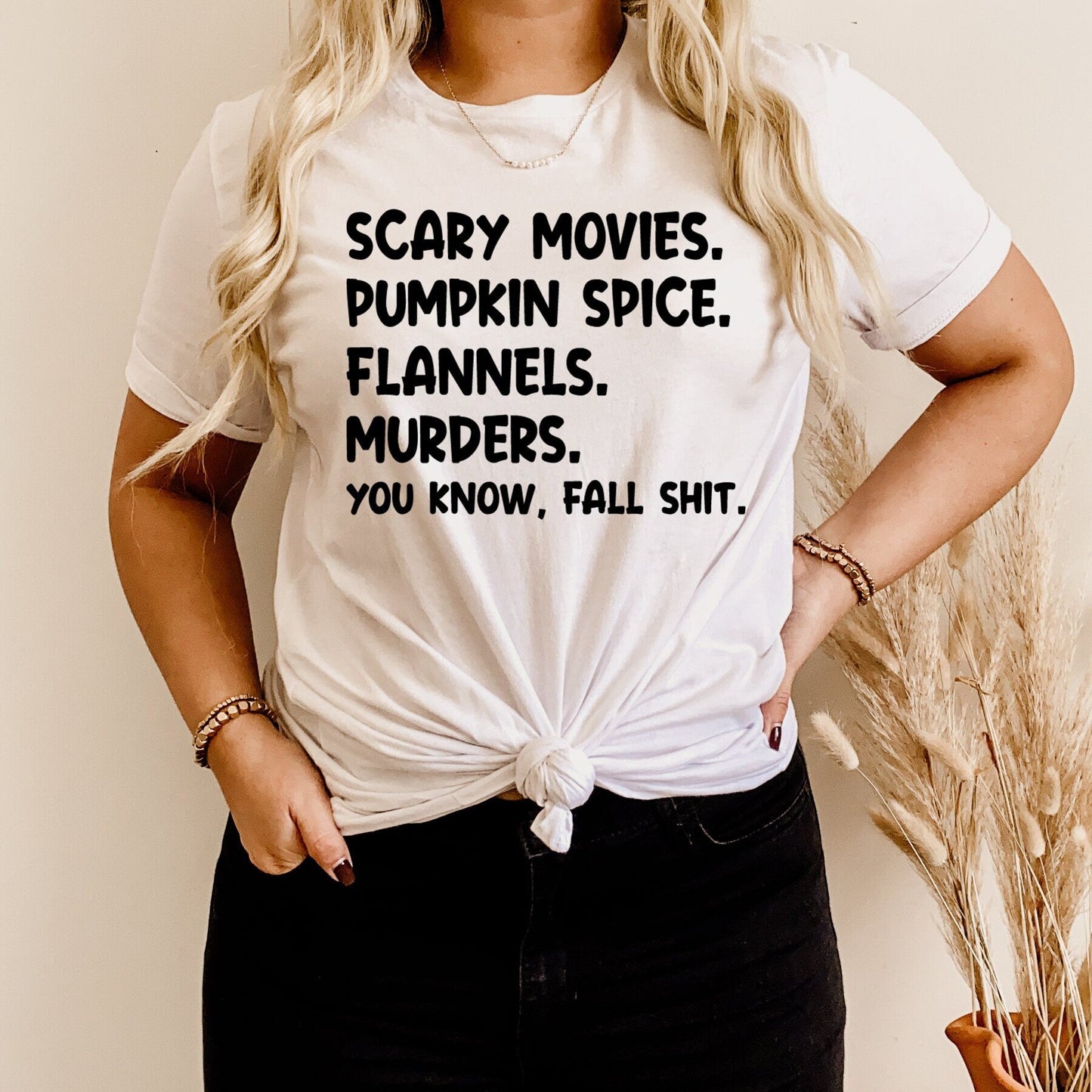 Scary Movies Fall Shit Bella Canvas T-shirt