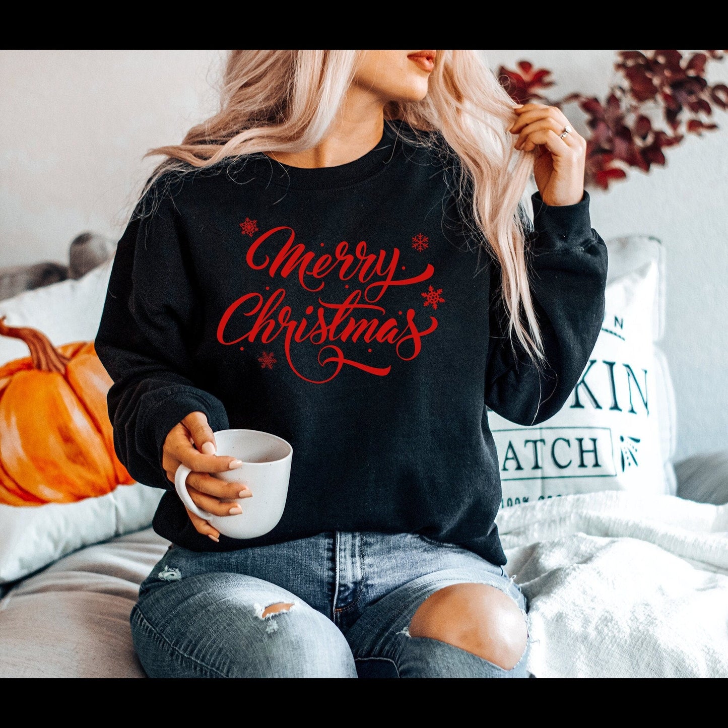 Merry ChristmasGildan Heavy Blend Sweatshirt
