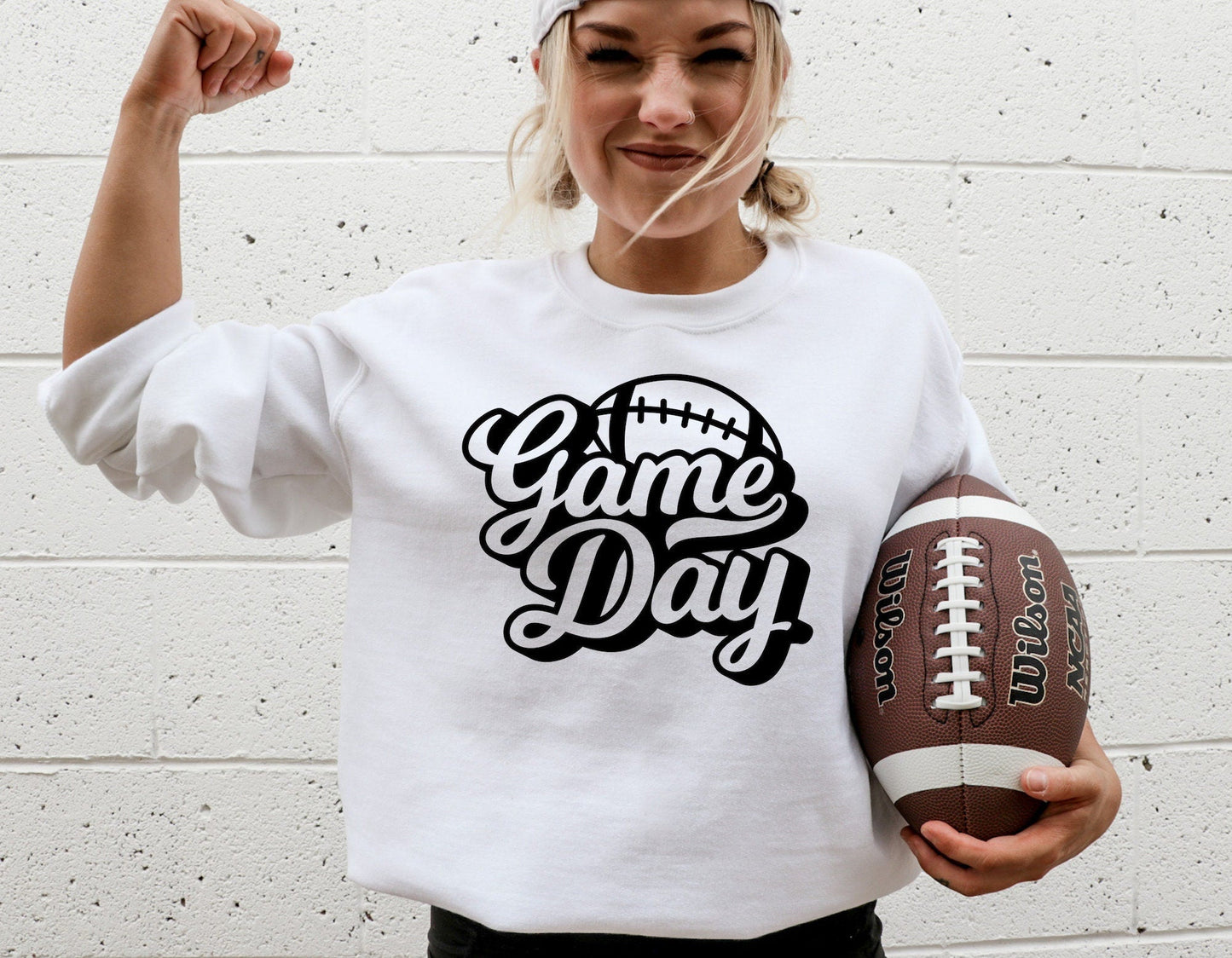 Game Day Football Gildan Heavy Blend Sweatshirt
