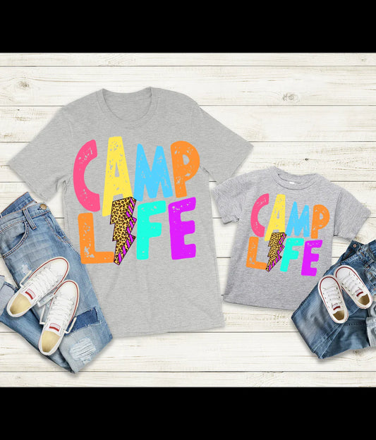 Camp Life Lightning Bolt Gildan Softstyle T-shirt