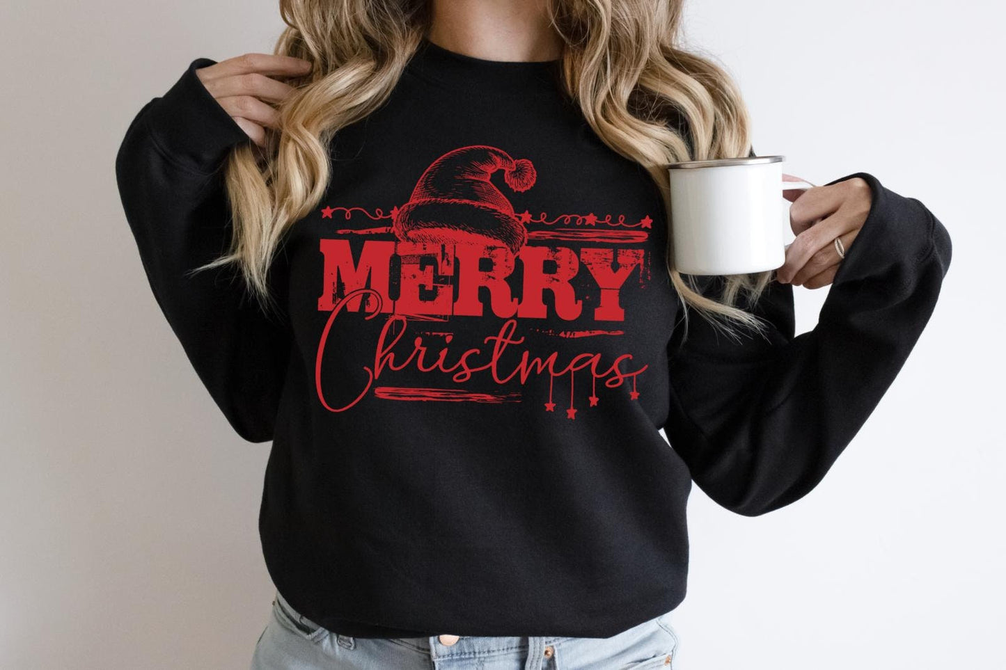 Merry Christmas Gildan Heavy Cotton Sweatshirt