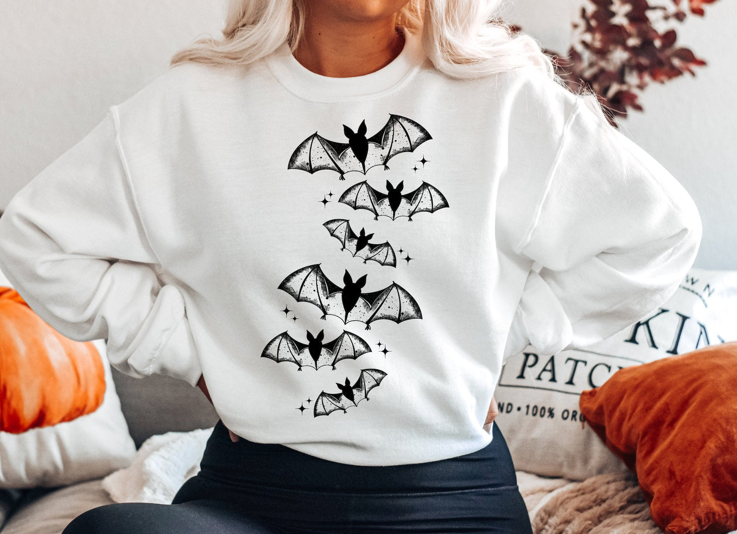 Halloween Bats Gildan Softstyle Sweatshirt