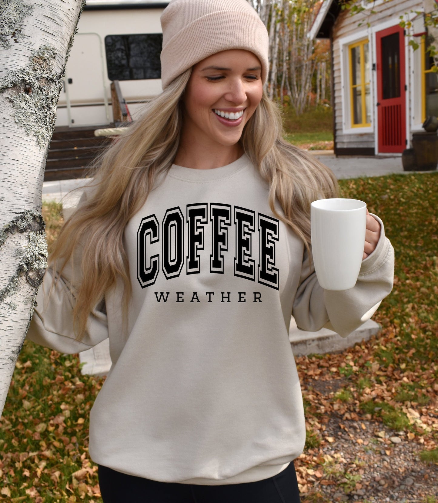 Coffee Weather PUFF  Sweatshirt